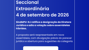 Assembleia do SindMPU-RJ ratifica composição da Diretoria e adia debate sobre assembleias híbridas