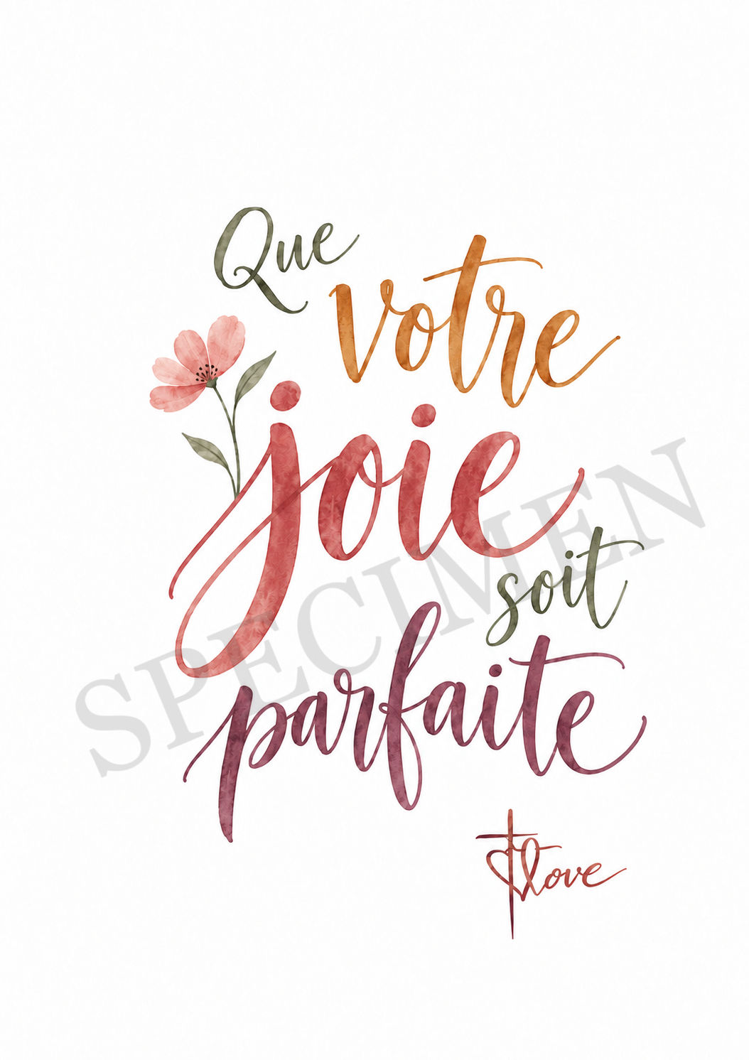 © QUE VOTRE JOIE SOIT PARFAITE