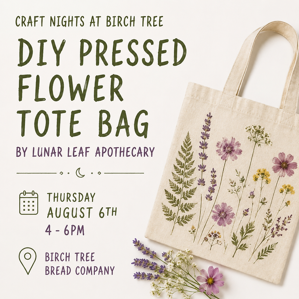 DIY Pressed Flower Tote Bag Workshop