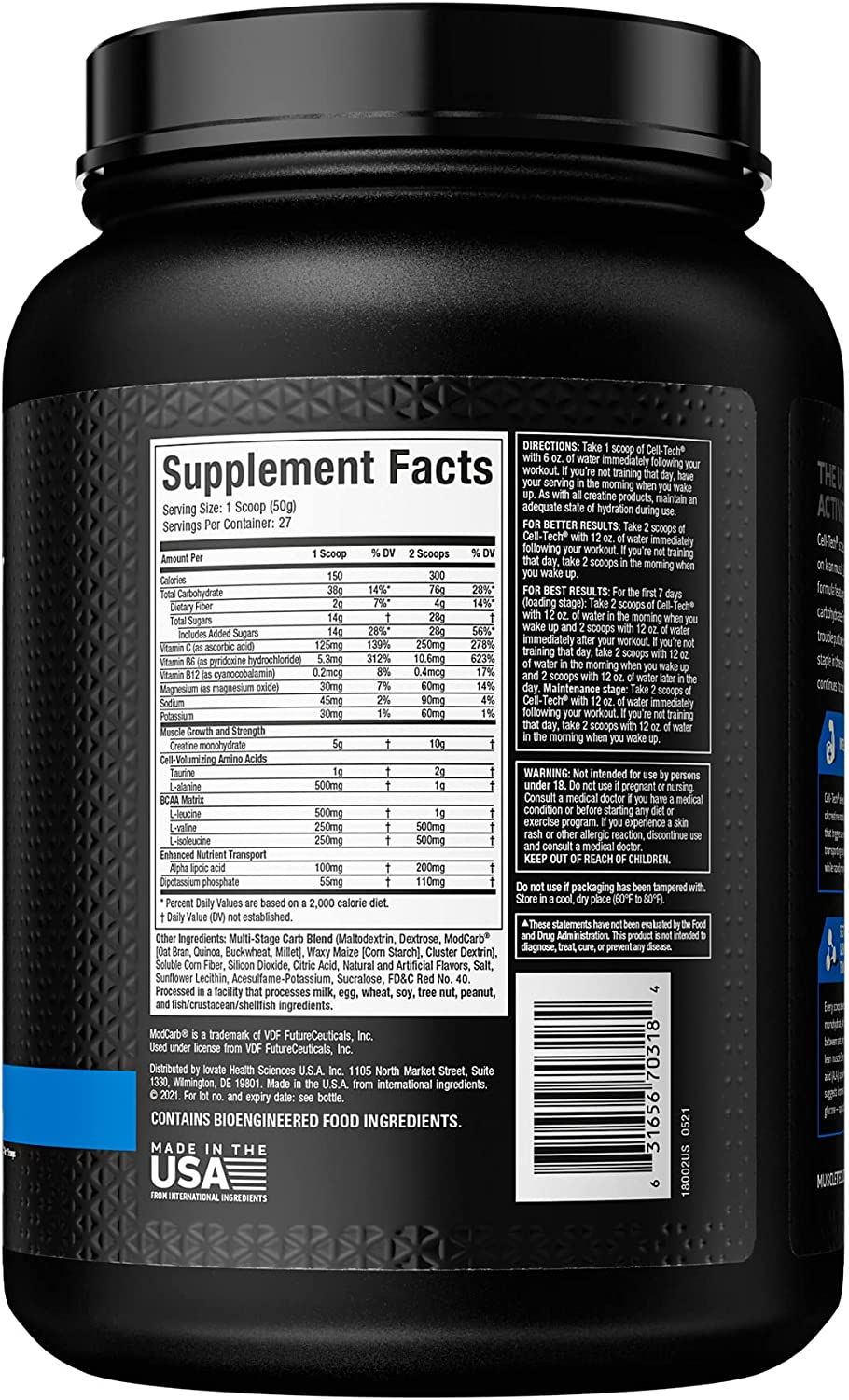 Thumbnail: MuscleTech Cell-Tech - Creatine Monohydrate Powder

