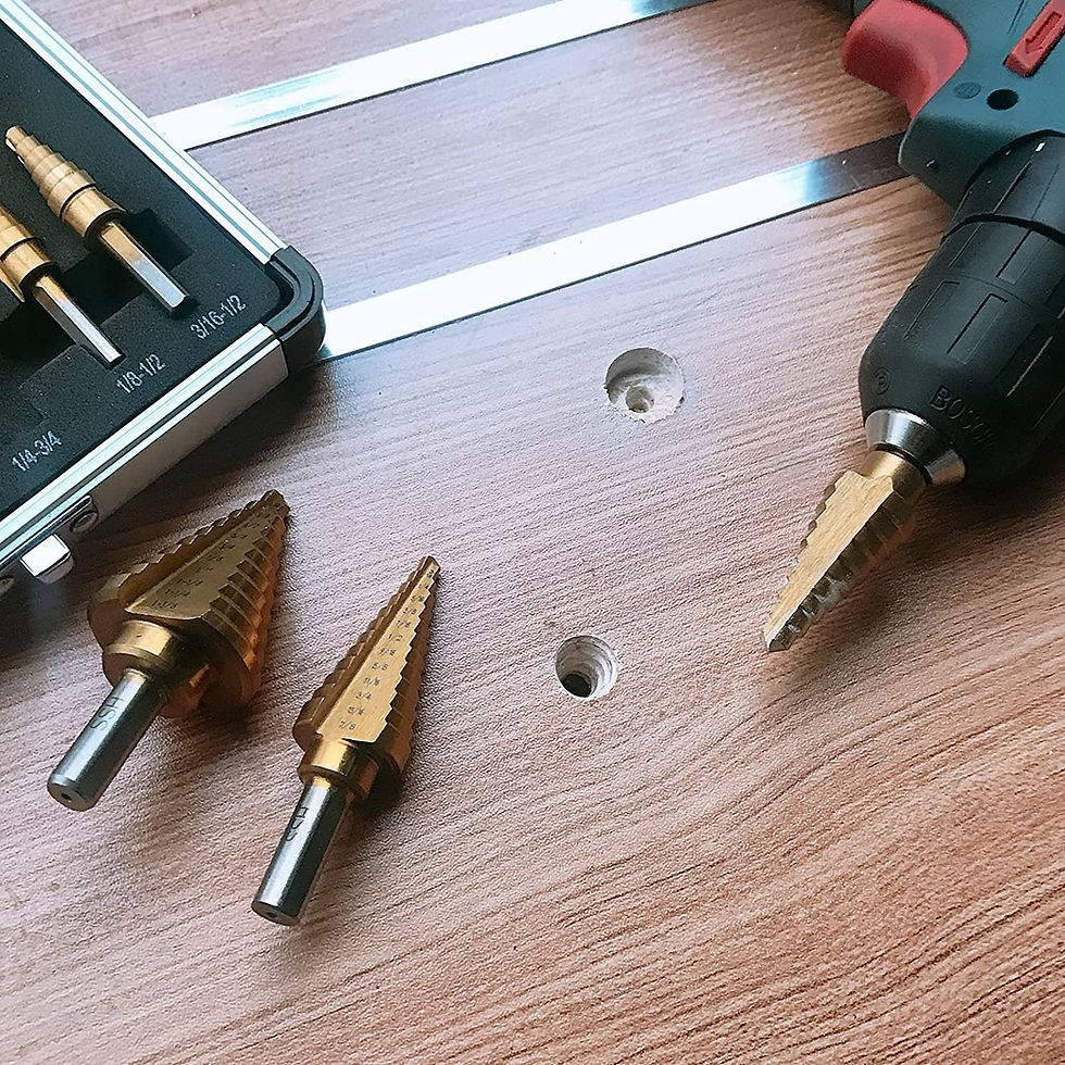 Thumbnail: Step Drill Bits Set with Automotive Center Punch