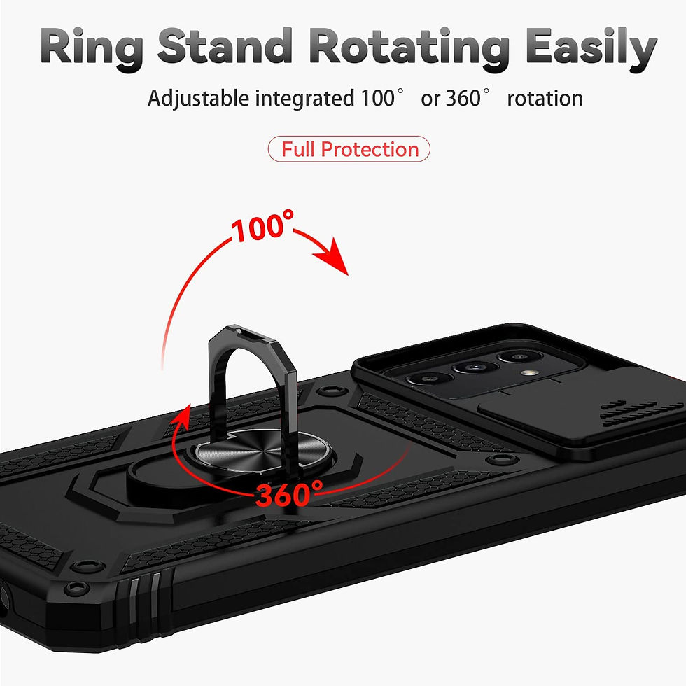 Thumbnail: Samsung Galaxy A13 Case with Slide Camera Cover & Magnetic Ring Holder Kickstand
