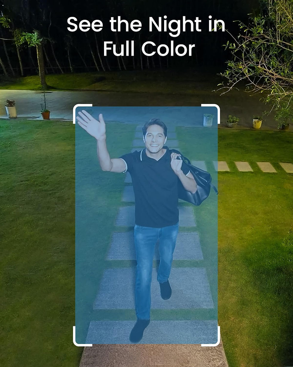 Thumbnail: Aosu 3K 360° PTZ Wired Security Camera, 24/7 Recording, 400Lm Spotlight