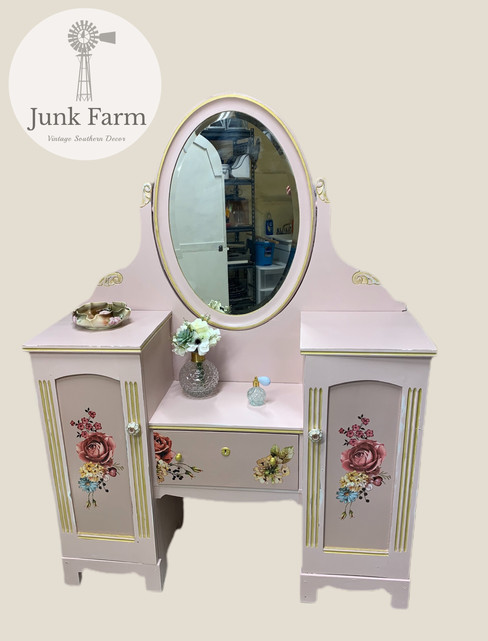 Early 1900's Vanity turned Shabby Chic