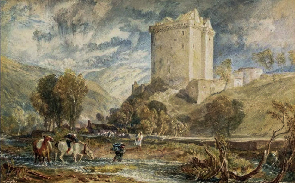 Borthwick Castle by J M W Turner, 1818
