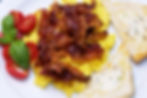 Scrambled Eggs with Tuscan Becon