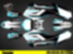 Kit Déco Moto pour - Mx Decal Kit for Yamaha - Blue_Spirit