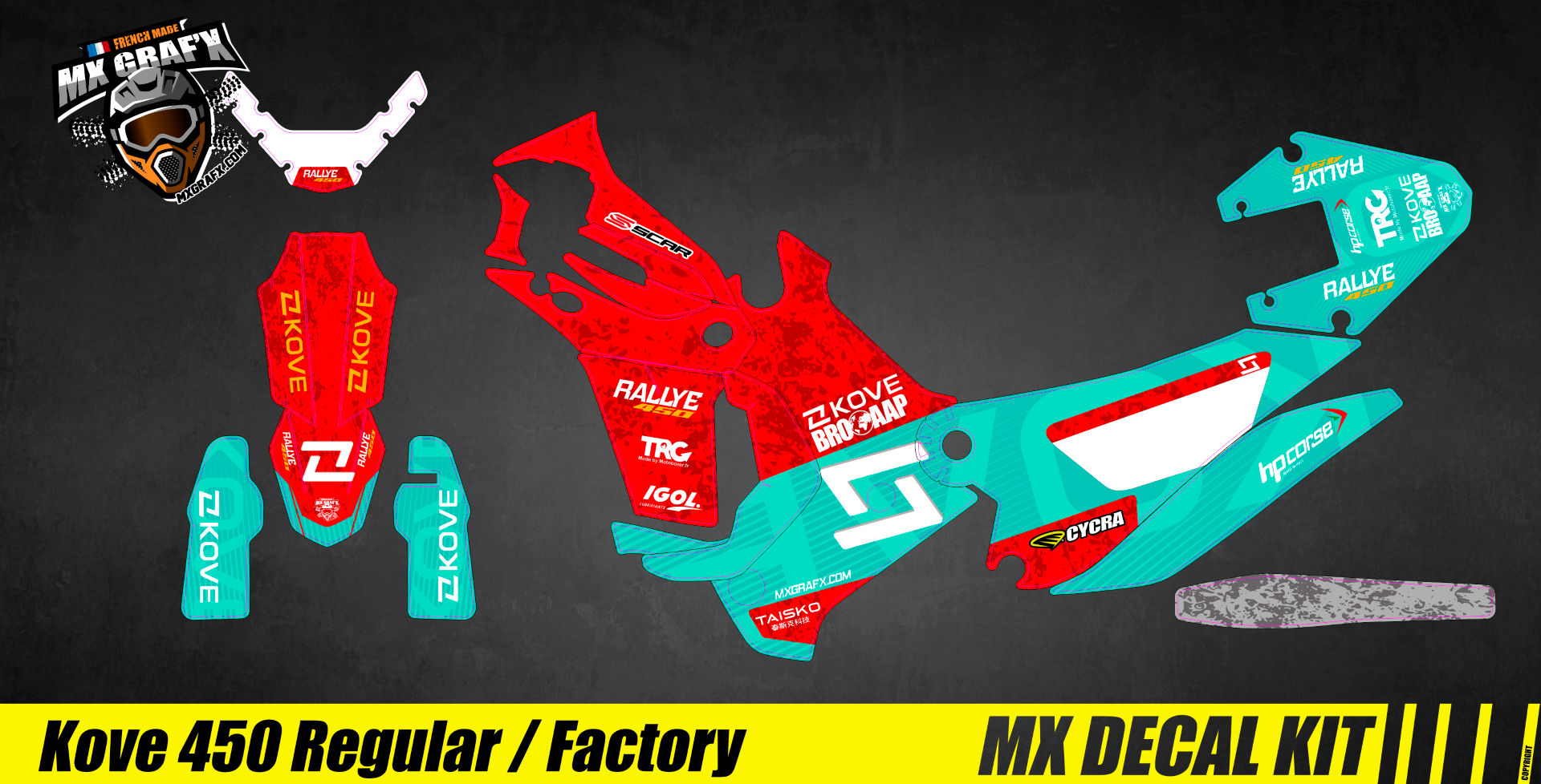 Kit Déco Moto pour / Mx Decal Kit for Kove - 450