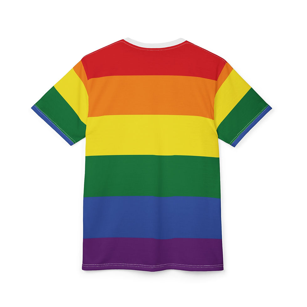 Thumbnail: Pride Rainbow All Over Print Tee - Colorful LGBTQ+ Apparel  