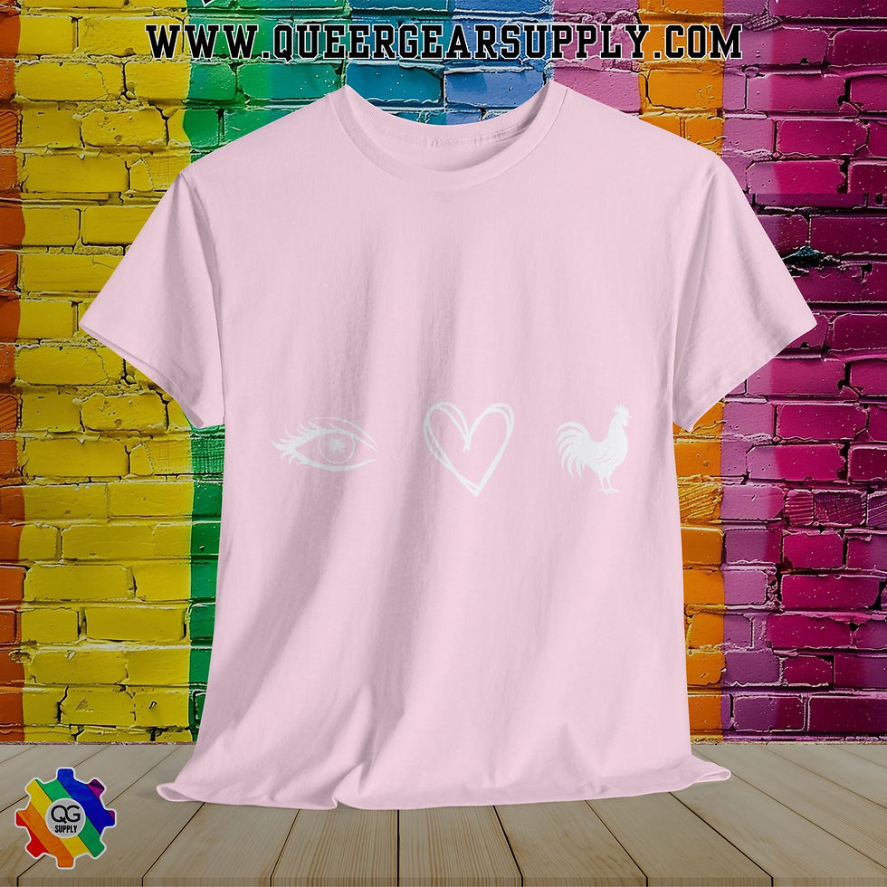 Thumbnail: 'Eye Heart Cock' Funny Graphic T-Shirt