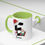 Thumbnail: Personalized Christmas Black w Santa & Hat Coffee Mug,