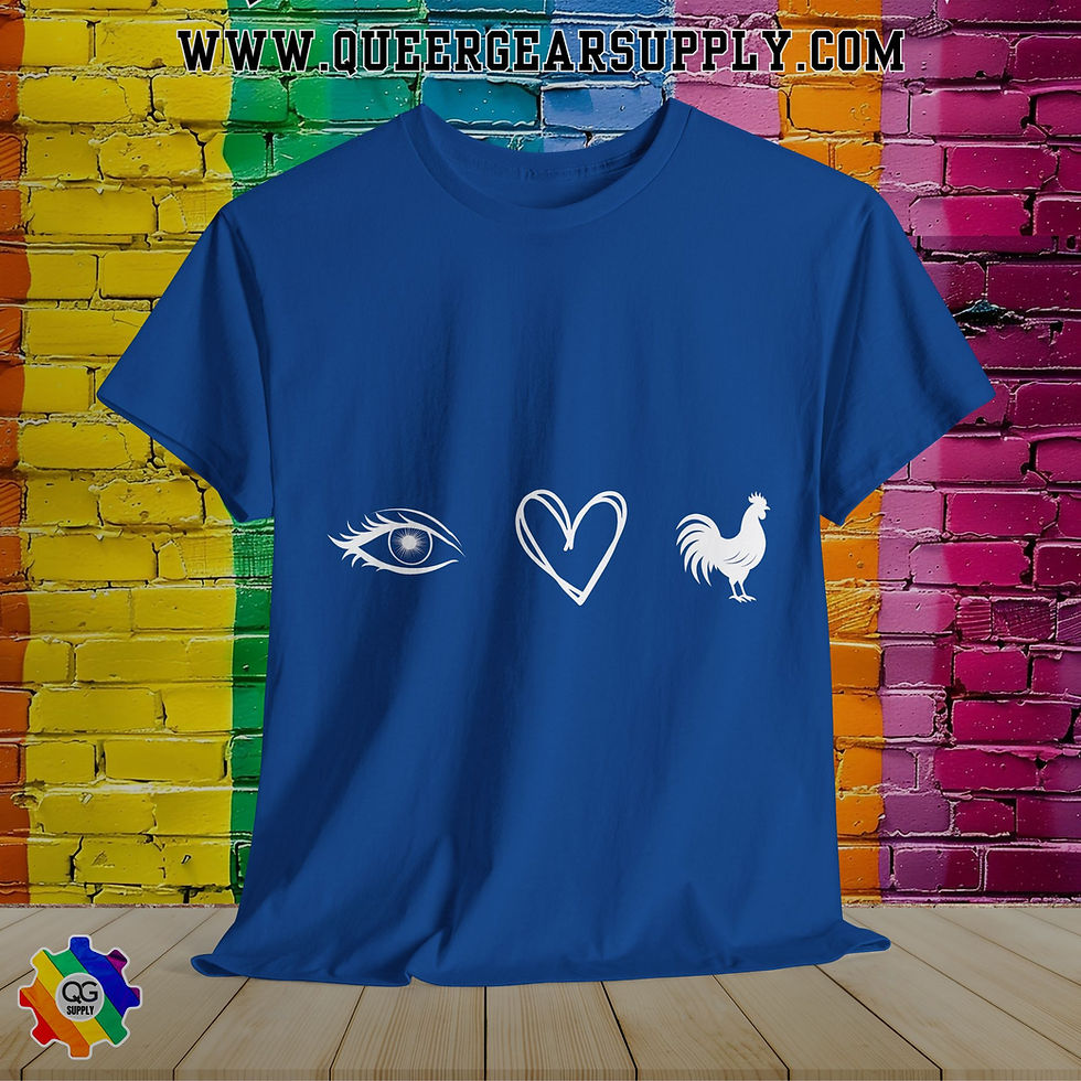 Thumbnail: 'Eye Heart Cock' Funny Graphic T-Shirt
