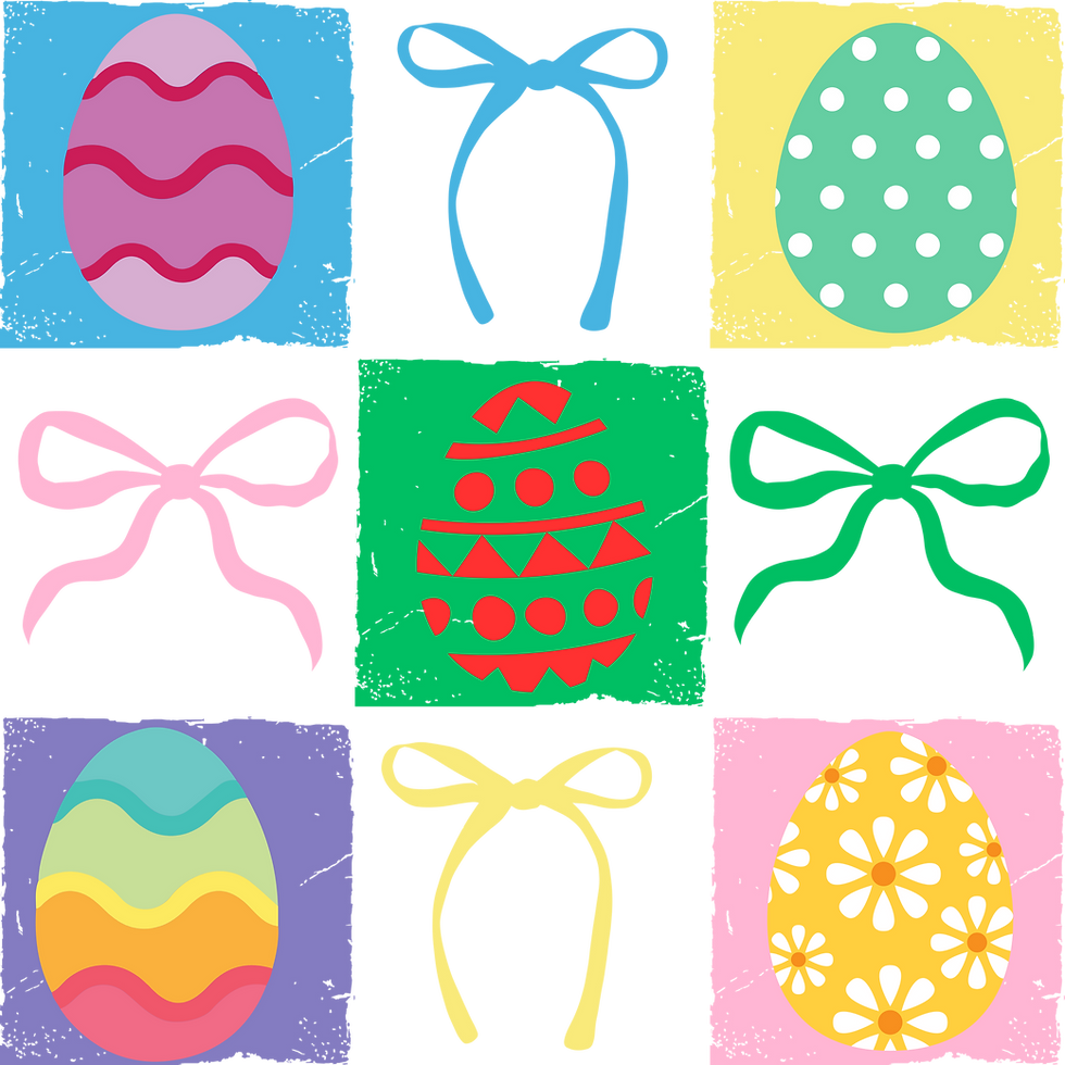 Easter Bow & Egg Coquette T-Shirt