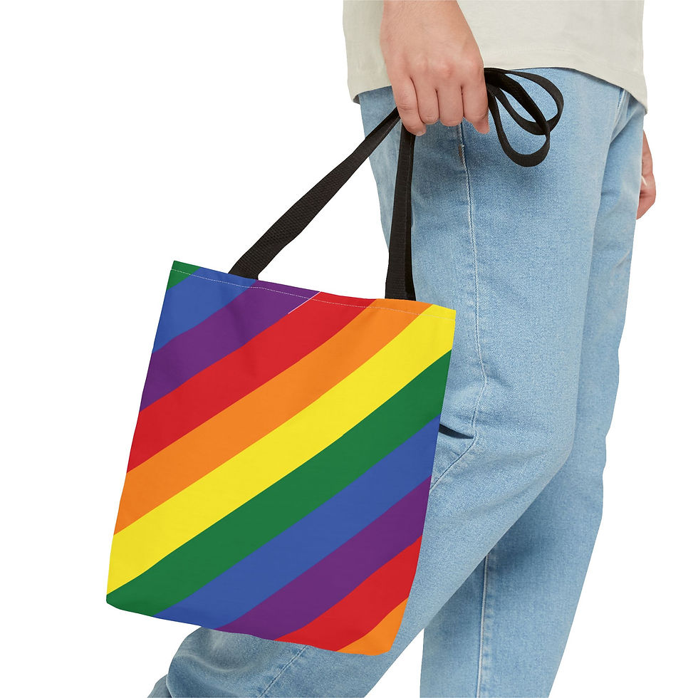 Thumbnail: Rainbow Flag Tote Bag, Pride Tote
