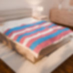 Thumbnail: Lesbian Rainbow Pride Flag Velveteen Plush Blanket