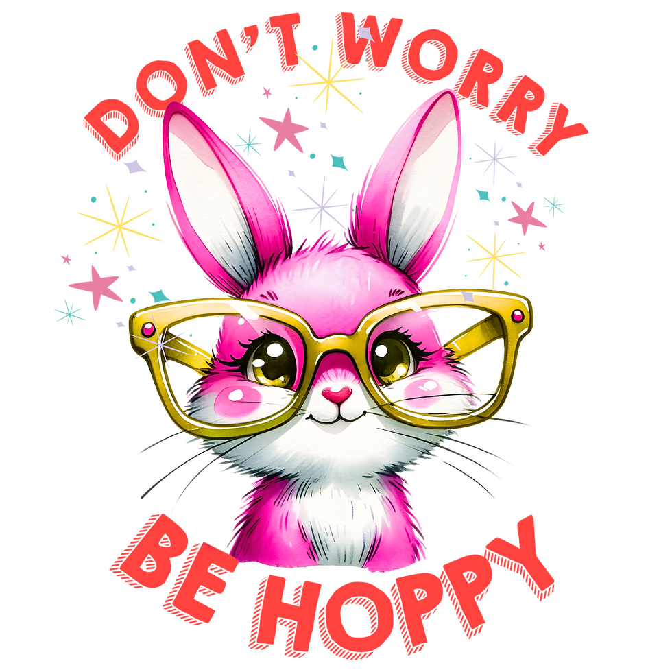 Don't Worry Be Hoppy Easter Bunny Shirt