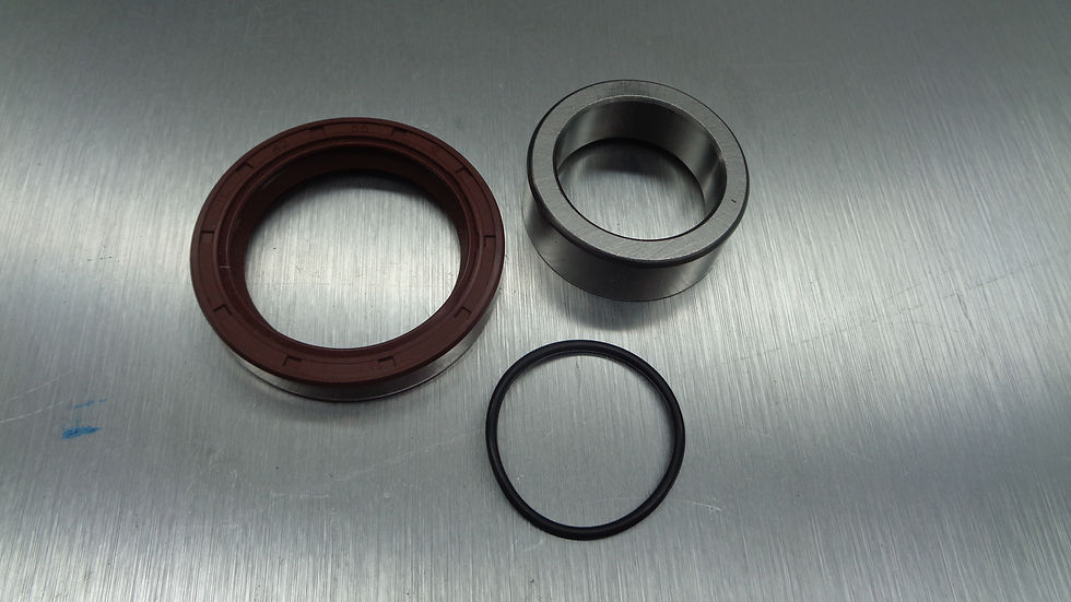 Kubota 02 03 Series front crankshaft seal track repair kit with O-ring and oil seal, OEM reference 19202-23250.
