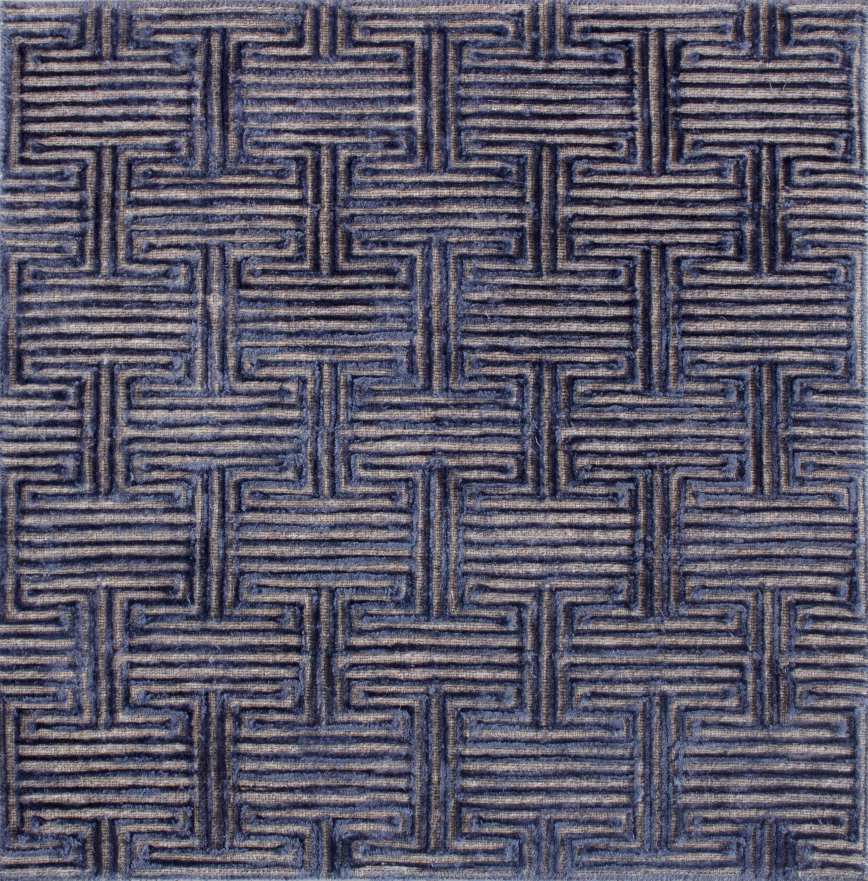 Blue, Cut Pile, Flatweave, Wool, embroidery, Dark Blue