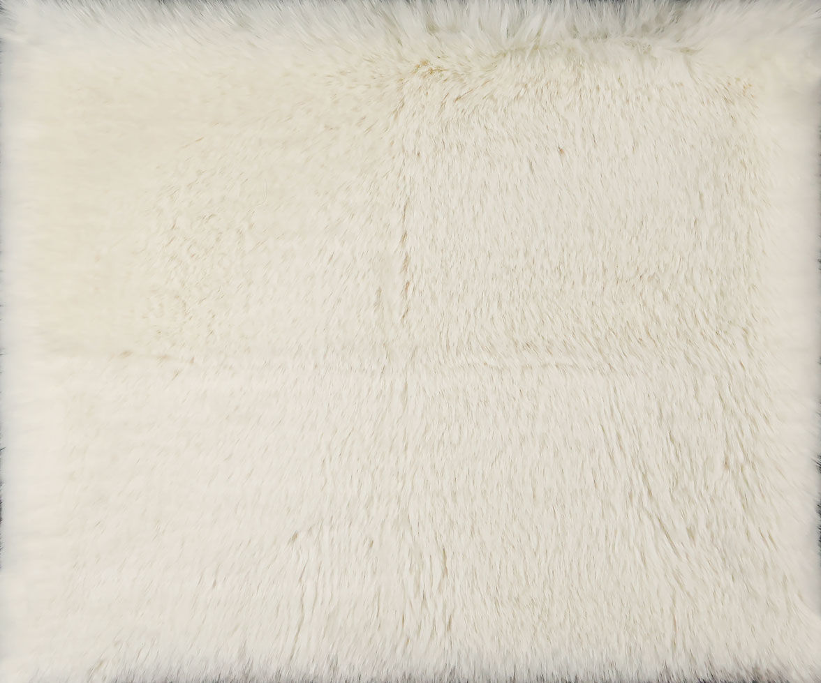 Lush II 65080 faux fur seal white, white, off white