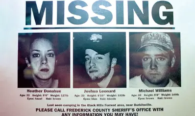 Missing flyer from horror movie The Blair Witch Project