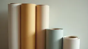 Designer reviewing custom wallpaper samples with a manufacturer's creative team in a modern studio.