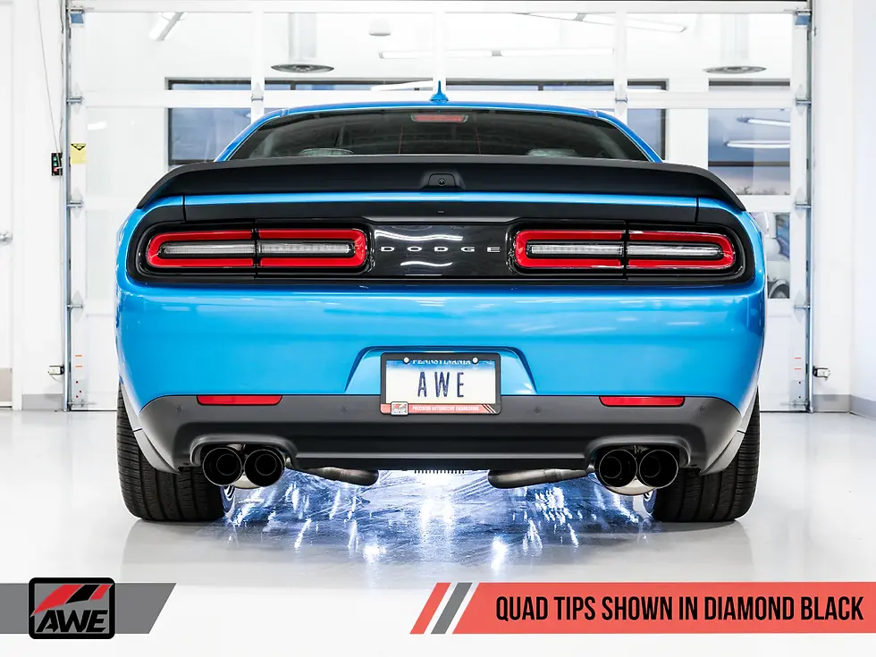 Thumbnail: AWE Touring Edition Exhaust for 15+ Challenger 6.4 / 6.2 SC - Stock Tips