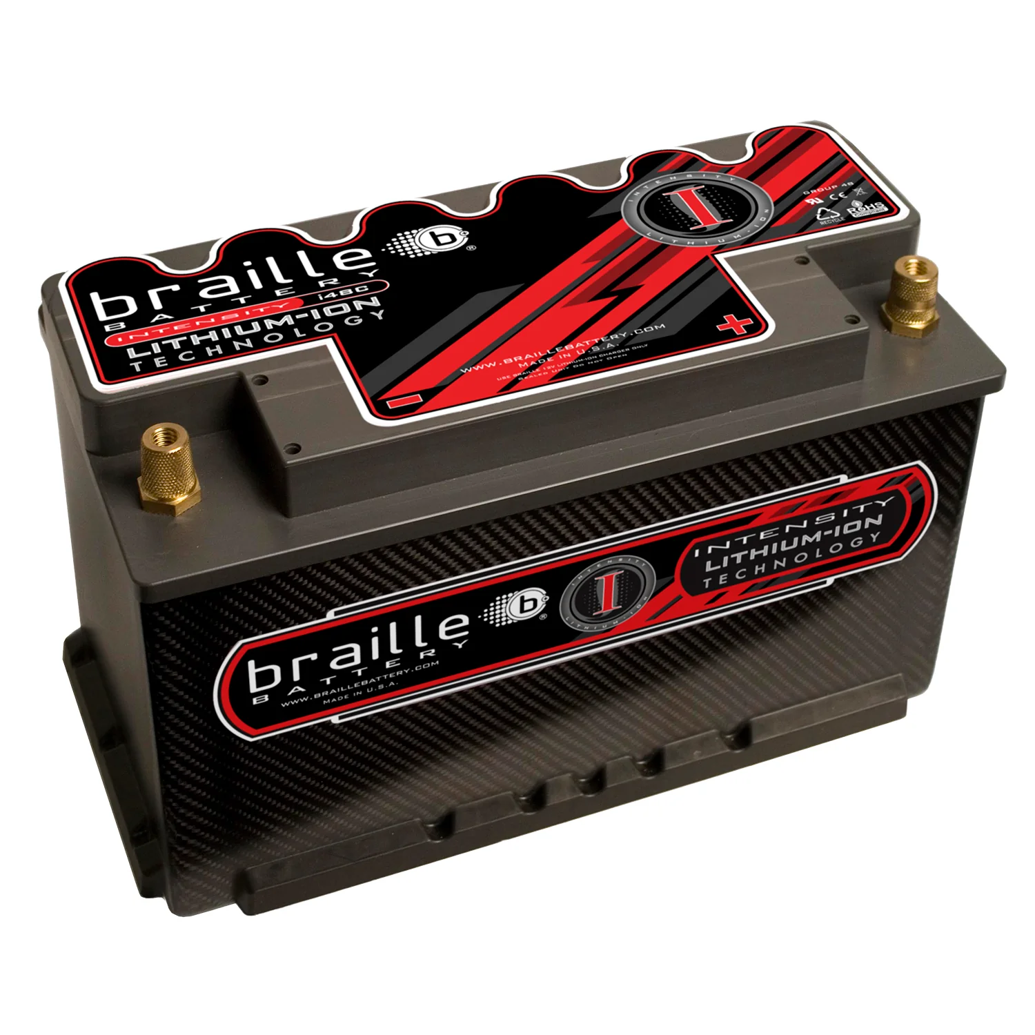 Thumbnail: Braille i48CX Intensity 12V Carbon Group 48 (Std Height) Lithium Battery