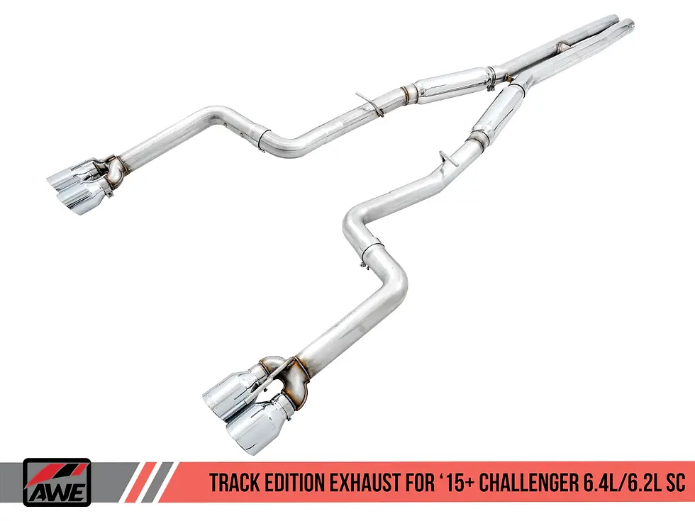 Thumbnail: AWE Track Edition Exhaust for 15+ Challenger 6.4 / 6.2 SC - Stock Tips