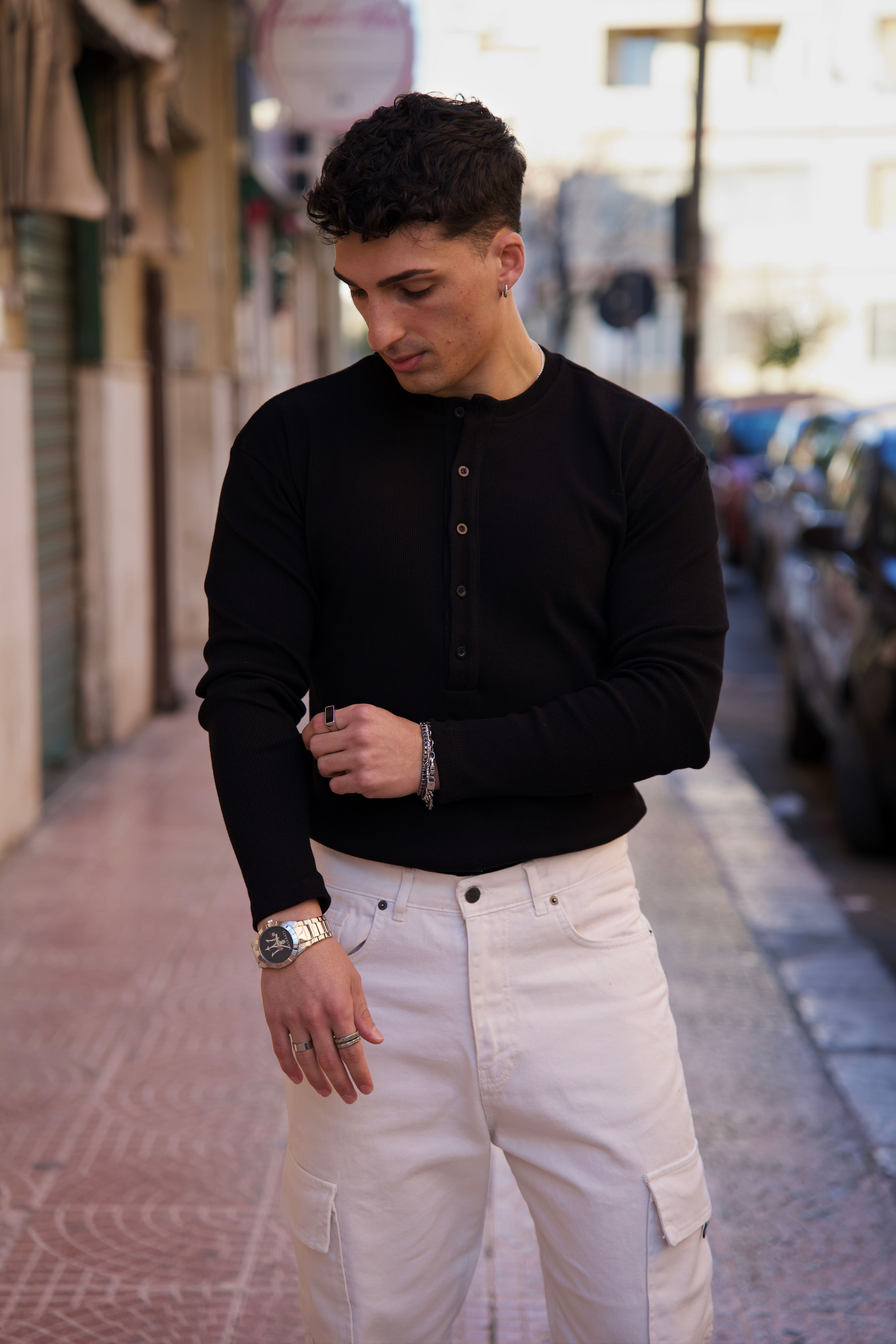 Polo girocollo Bangkok nera