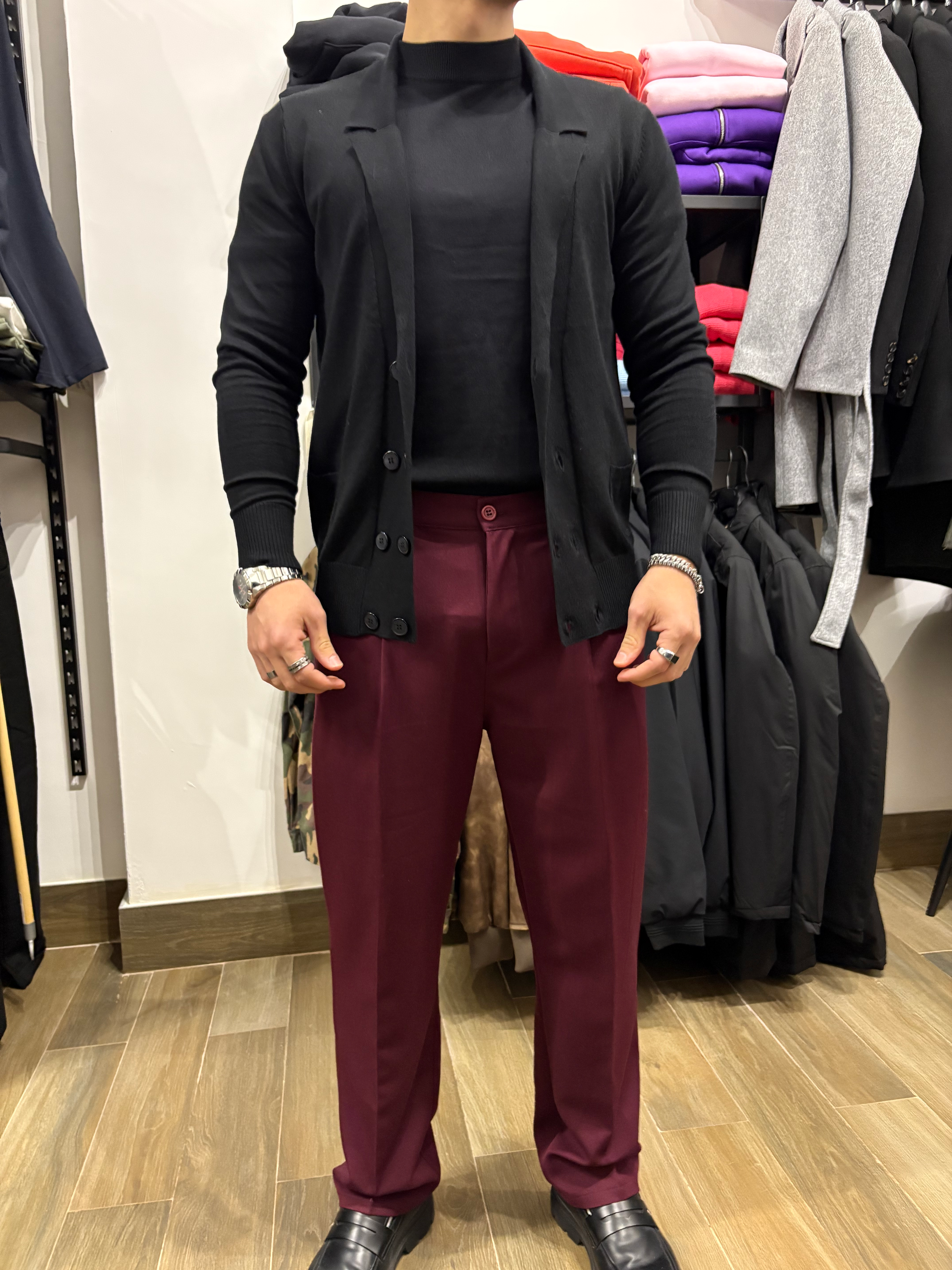 PANTALONE BORDEAUX 