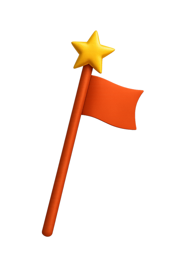 Star Flag Wand