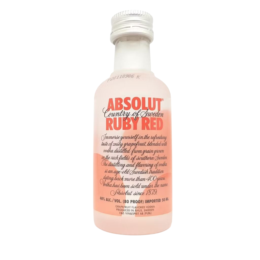 Absolut Ruby Red Vodka 50ml Miniature