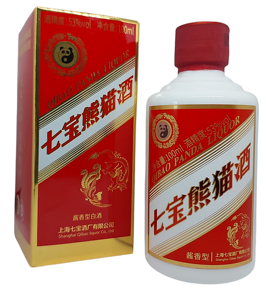 Qibao Panda Liquor Moutai 100ml 10cl Miniature | Mini Collector