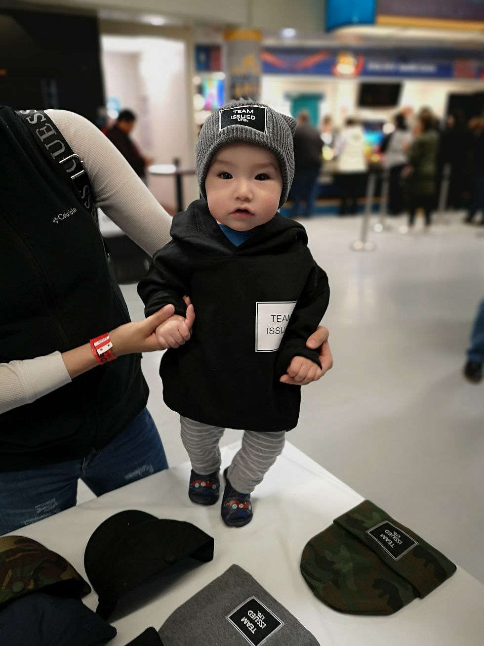 Thumbnail: Black Toddler Pullover Hoodie