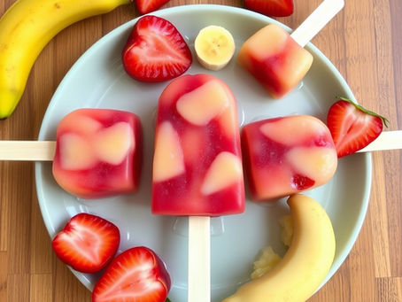 Gelados caseiros com fruta natural