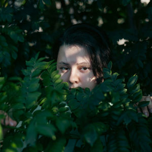 Portraits in the leaves