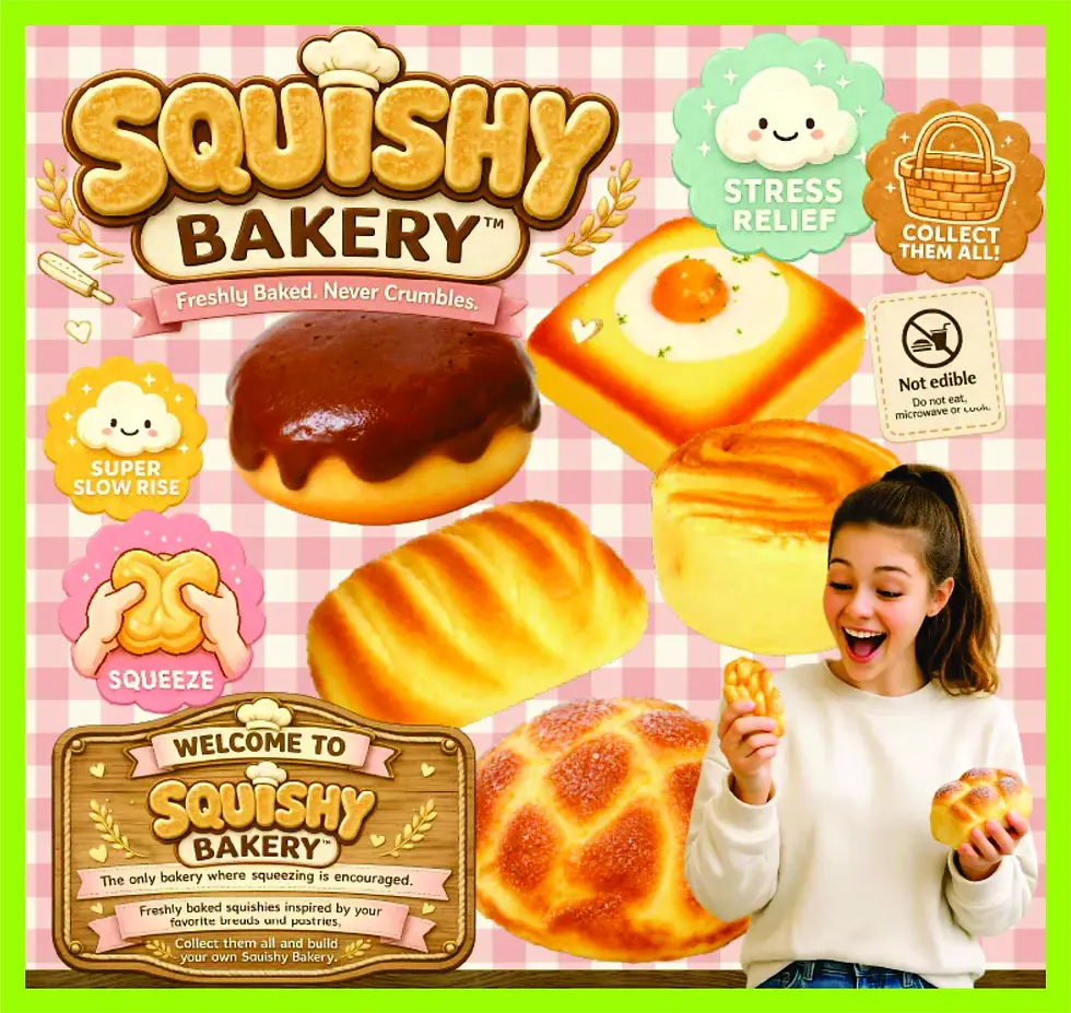 Thumbnail: FunDoh™ Squishy Bakery - Slow Release Bread & Pastries - Displays of 12