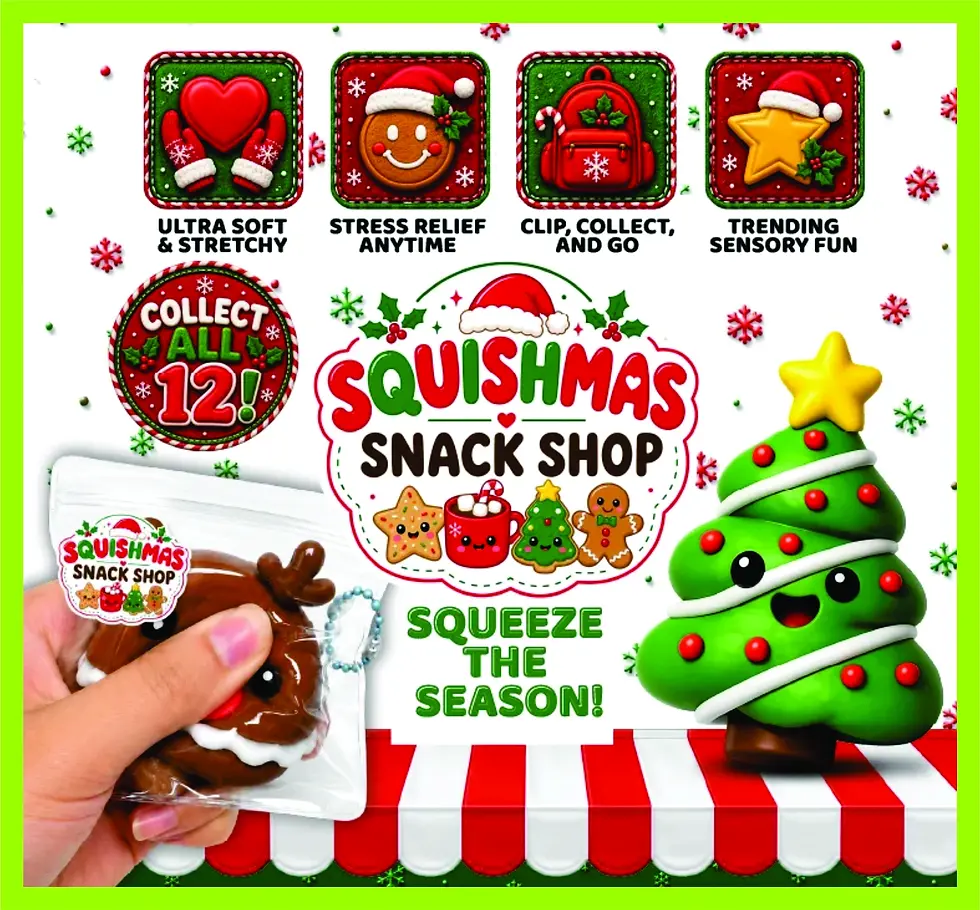 Thumbnail: FunDoh™  Squishmas Snack Shop - 12 Fun & Unique Characters - Displays of 12