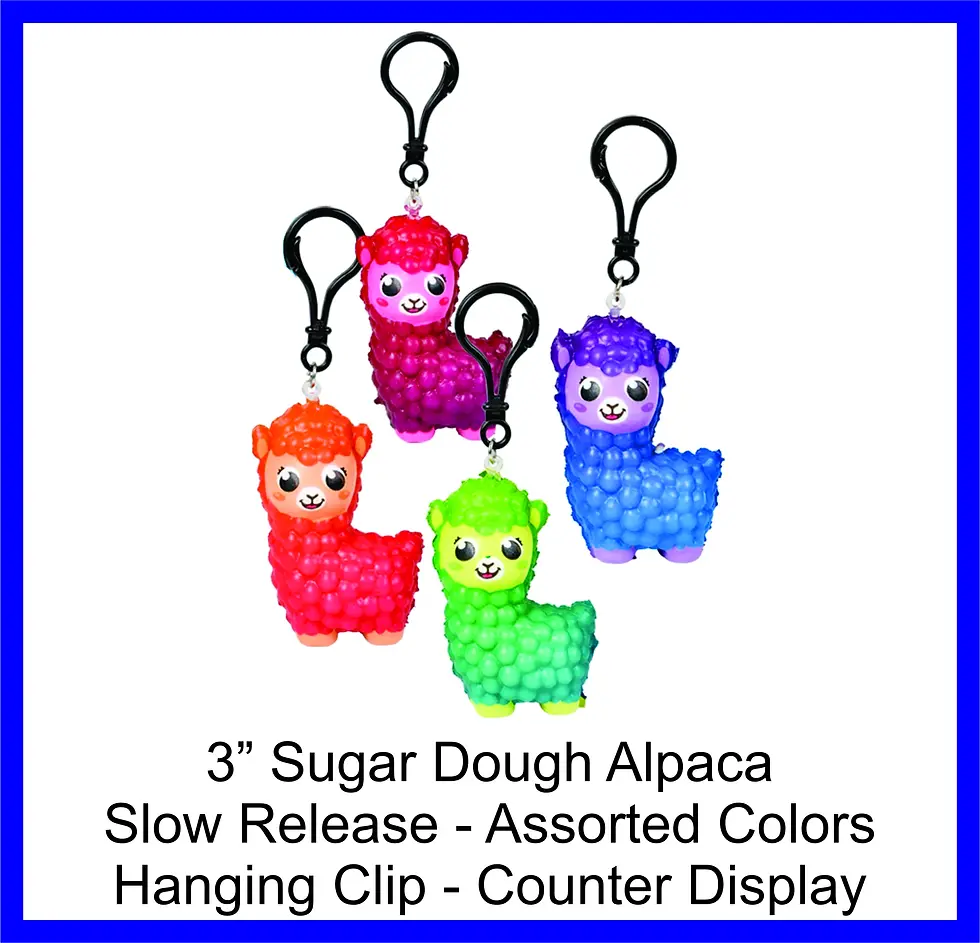 Thumbnail: 3” Sugar Dough Alpaca - Slow Release - Hang Packaging - No Display