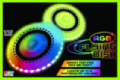 Kipp Brothers™ RGB Flying Disk - Rechargeable with 12 Light Modes