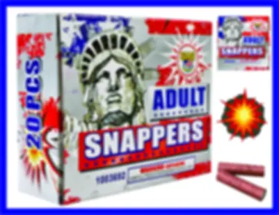 Adult Snappers - Extra Loud - 20 Count in Push Foil Packaging - Counter Display