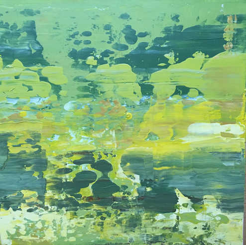 Acrylmalerei / Weintrauben im Rheingau