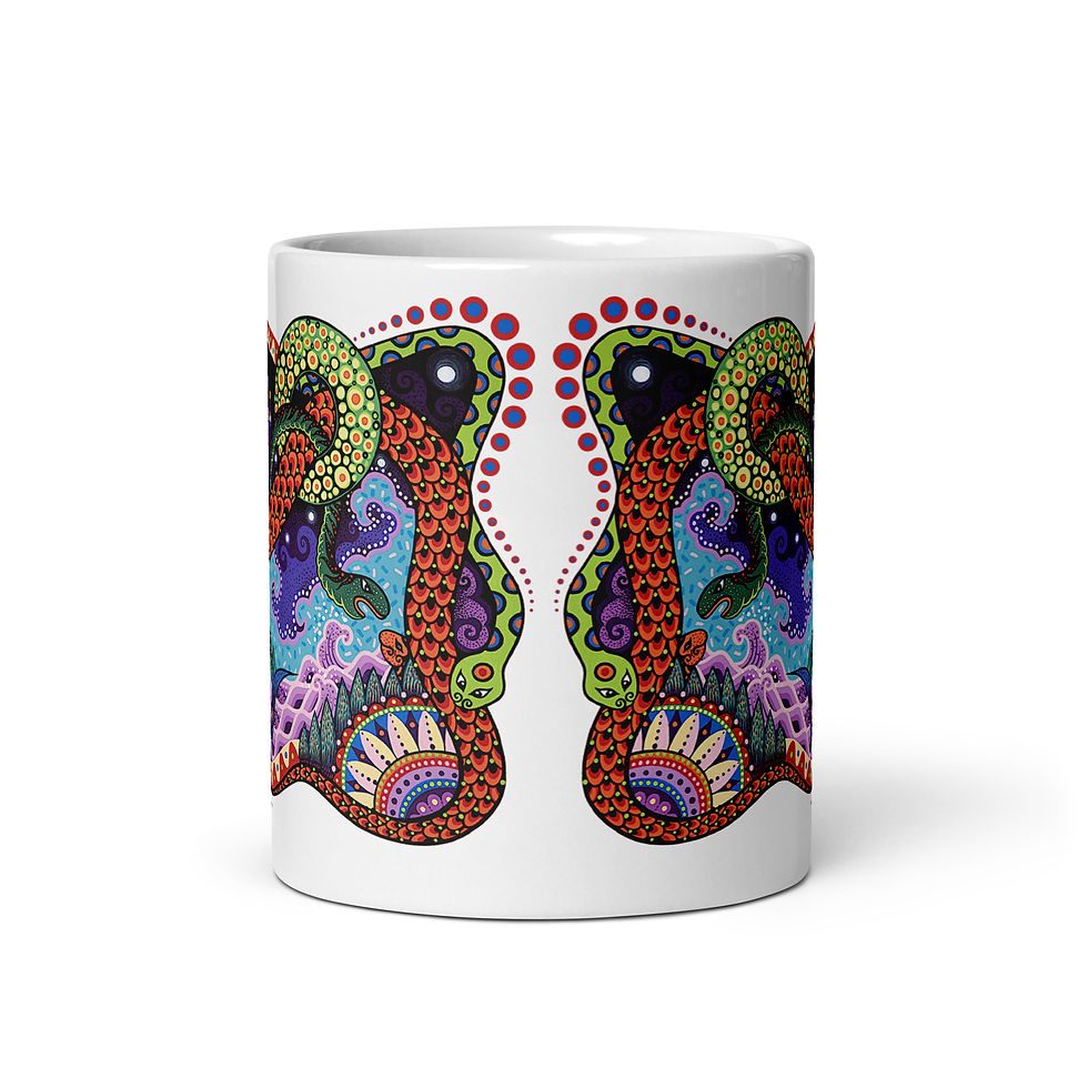Thumbnail: Serpent King : White glossy mug