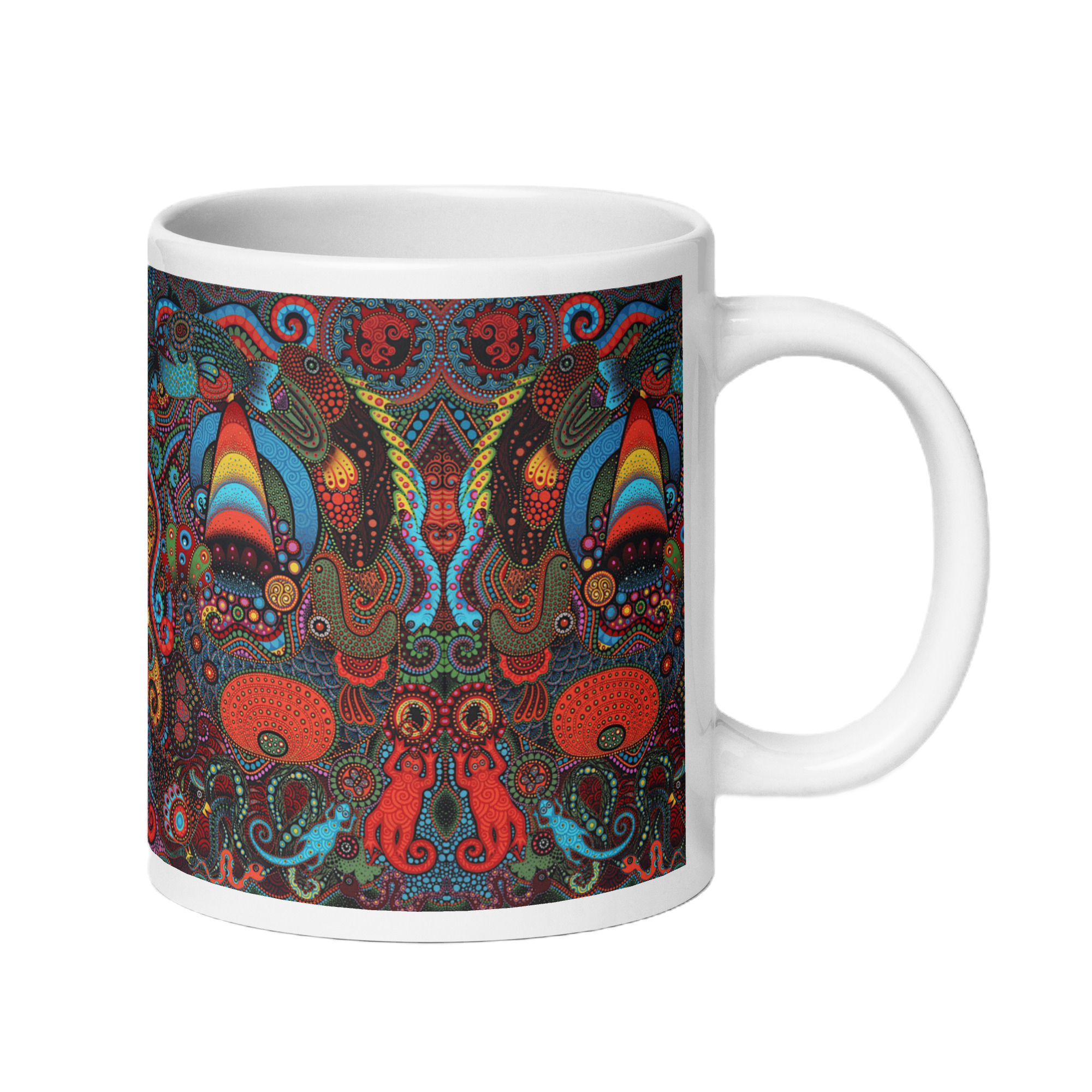 Primitive Prime : White glossy mug