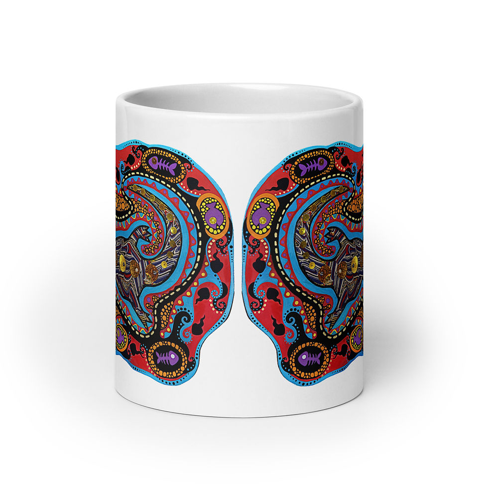 Thumbnail: Crocky Creek : White glossy mug