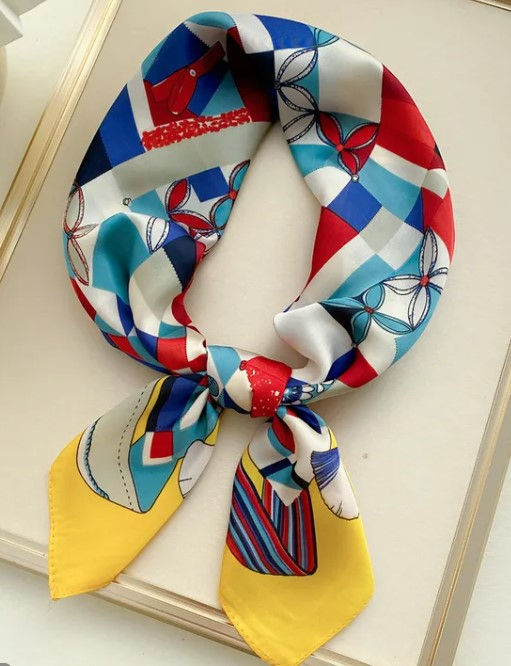 Red, Yellow & Blue Scarf