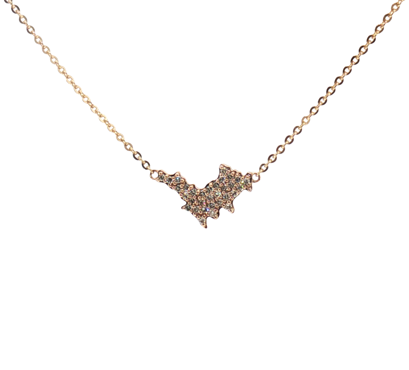 Collier St Barth diamants Or rose