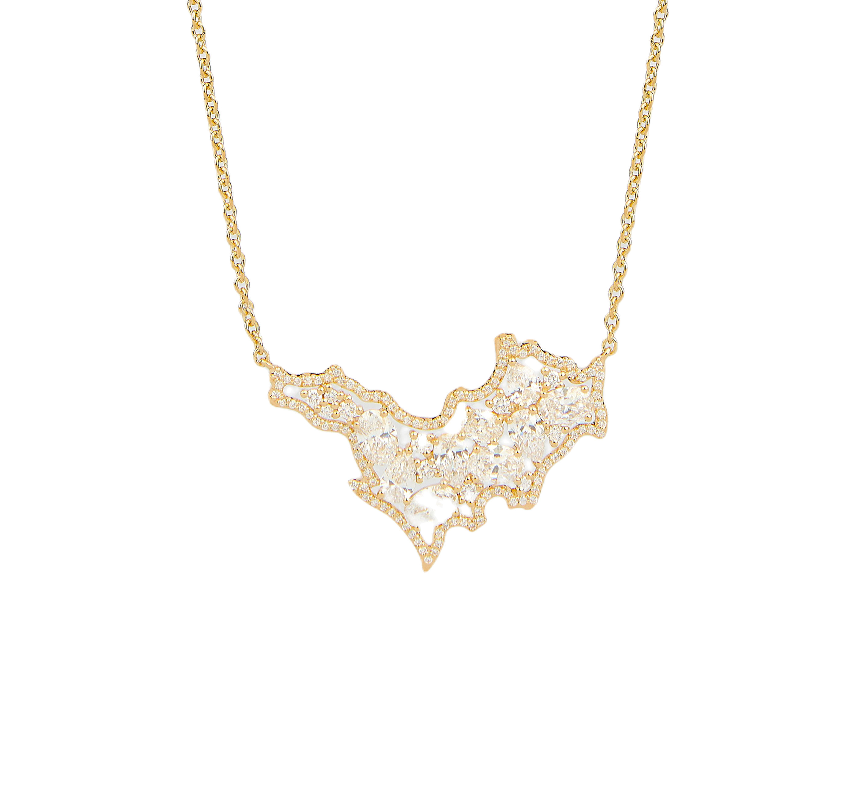 COLLIER ST BARTH DIAMANT Or jaune 18K