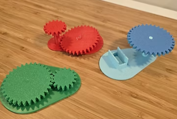 Figure 26: Failed iteration of 3D-printed Gear Design