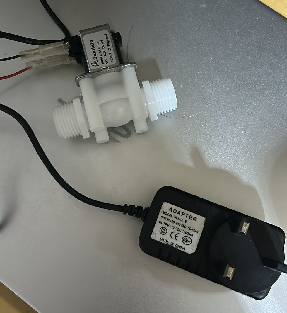 Figure 12: Solenoid Valve with 12V Adapter